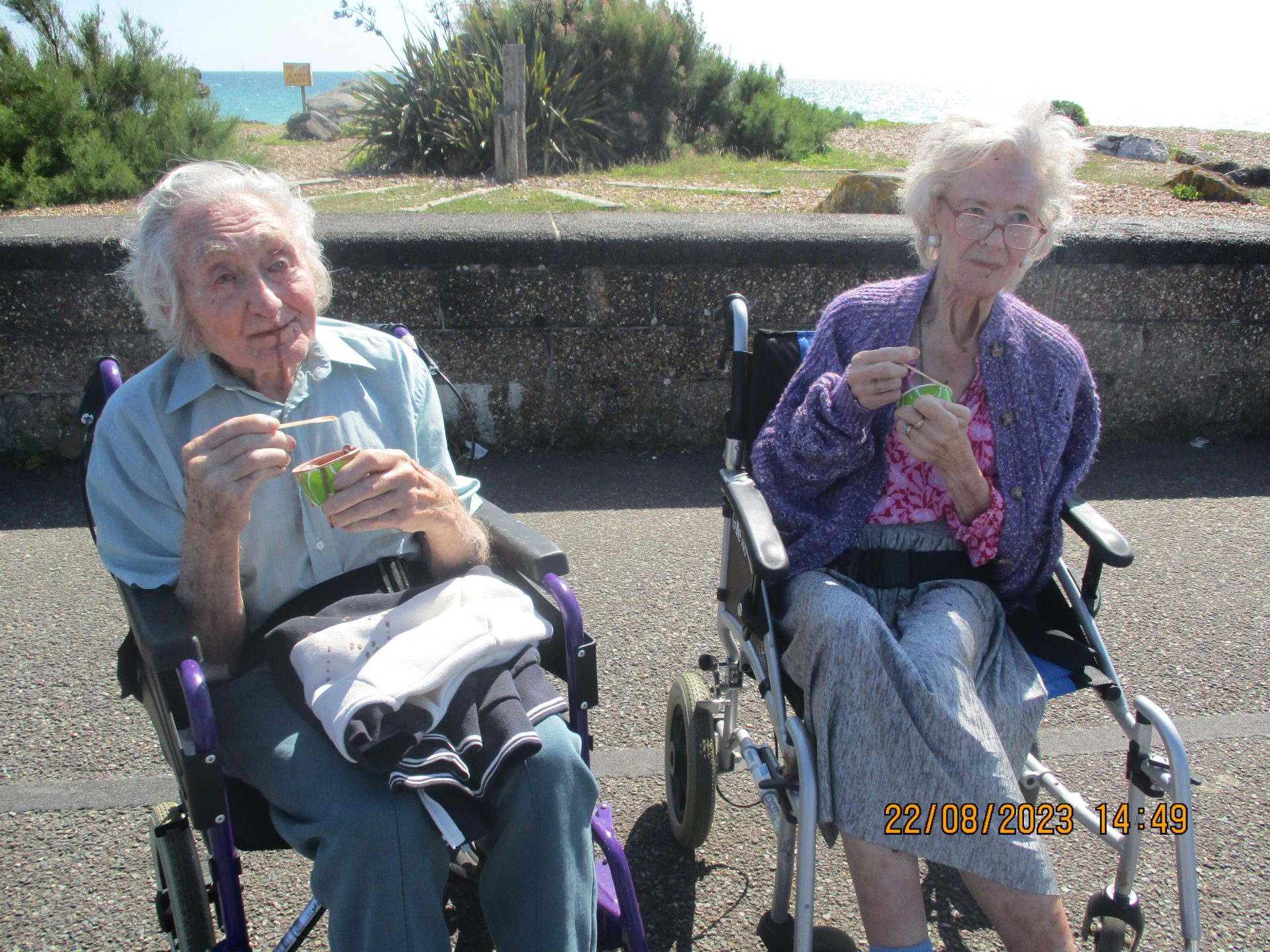 Beach day trips for the elderly residents at Victoria Grand Care Home